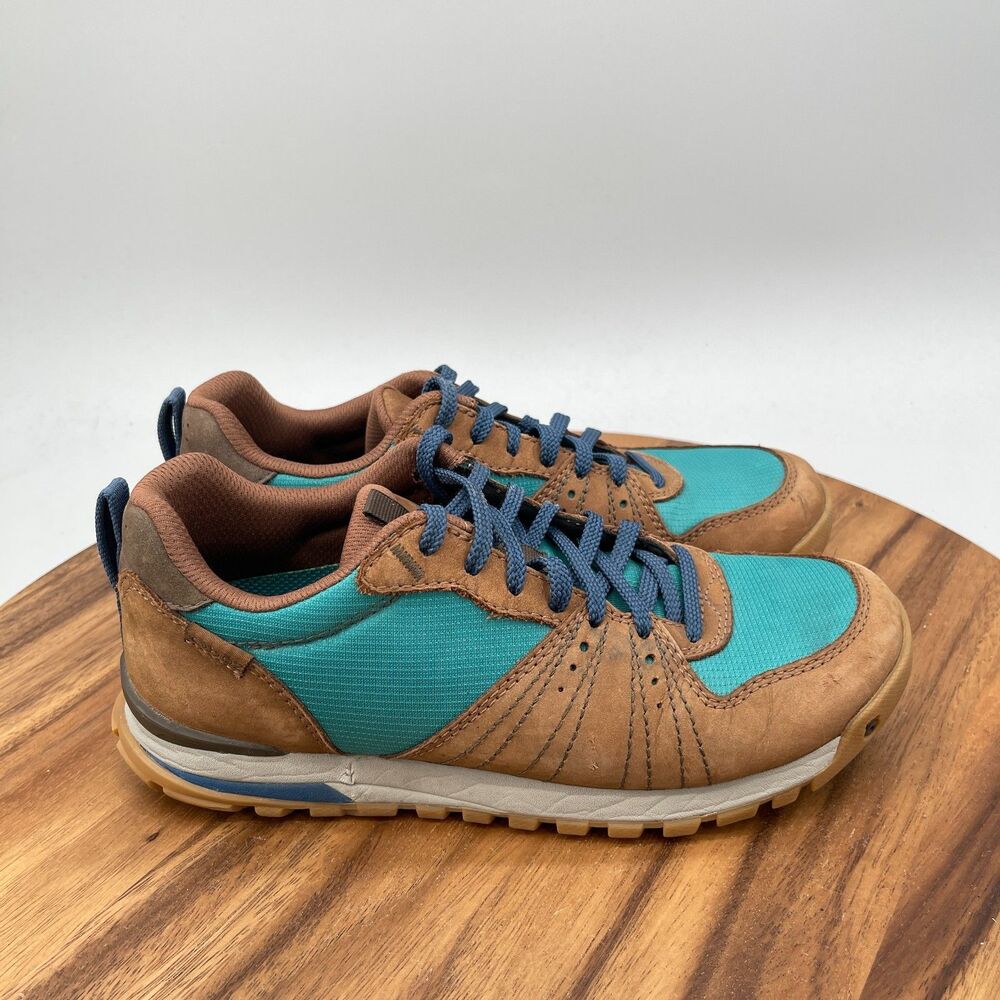 Oboz Bozeman Shoes Womens Size 7 Brown Teal Trail Running Hiking Sneakers